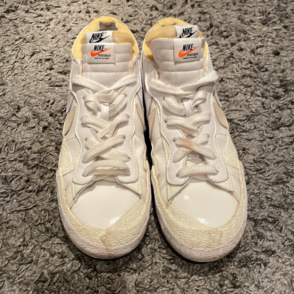 Nike White and Cream Athletic Shoes - Picture 7 of 8